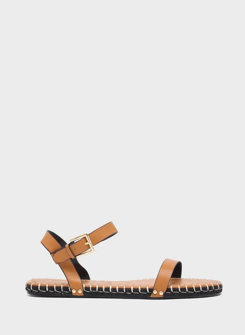 Ginger Double Strap Casual Flat Sandal