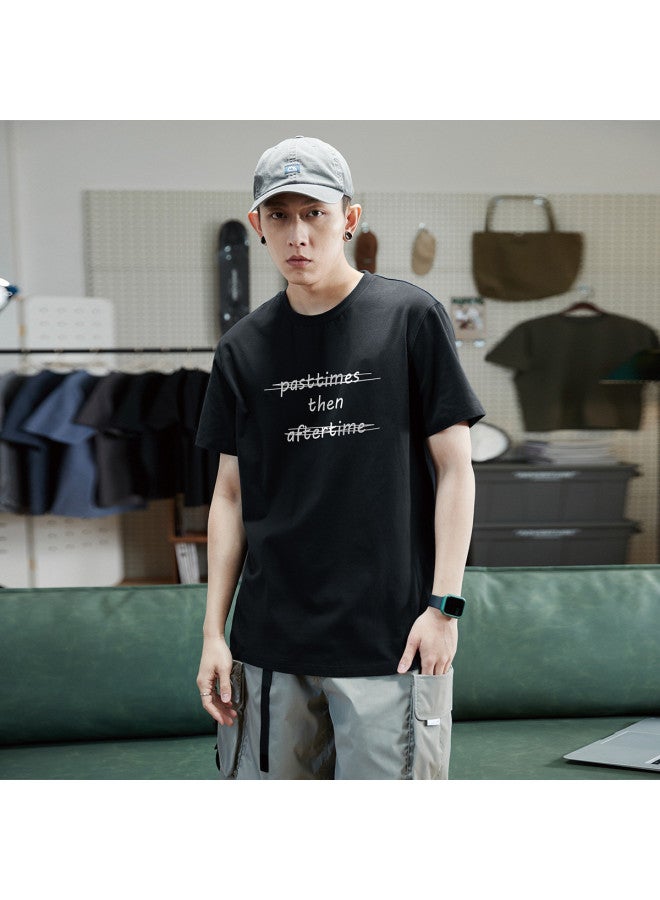 TonLion 2025 Summer Round Neck Men's Short Sleeve T-shirt Loose Fit Casual Tee Men's Clothing Summer Short Sleeve Men's Style - Image 4