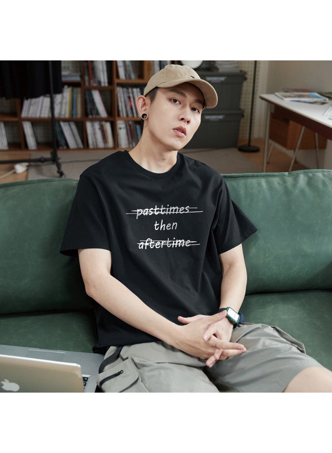 TonLion 2025 Summer Round Neck Men's Short Sleeve T-shirt Loose Fit Casual Tee Men's Clothing Summer Short Sleeve Men's Style - Image 3