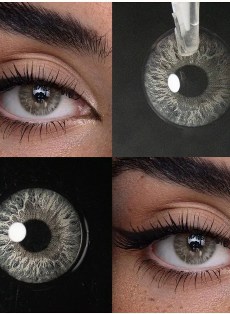 يونيبلينغ عدسات لاصقة ملونة سنوية كراشي الرمادي - Image 5