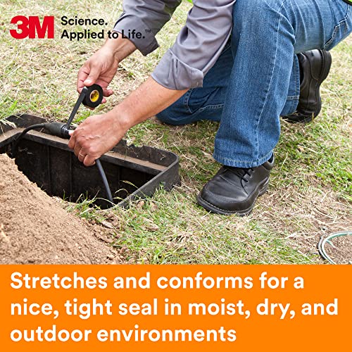 3M Scotch Super 33+ Electrical Tape - 2 in x 36 yd (108 ft), Premium Grade All-Weather Vinyl, Resistant to Abrasion, Moisture, Corrosion, Alkalies - Long Roll, 1 in Core, Black, 1 Roll - Image 3