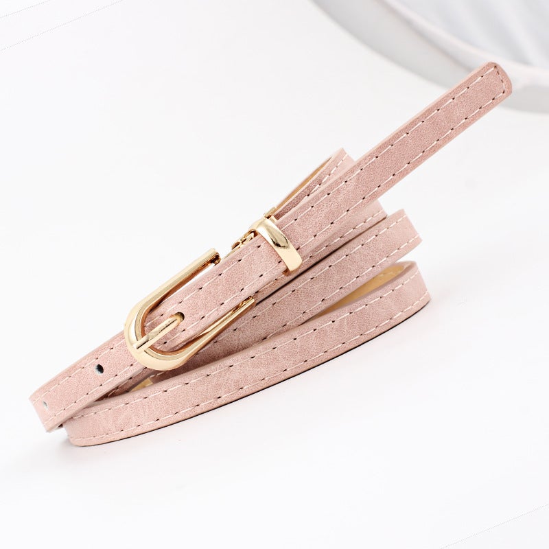 New Multicolor Dress  Sweater Slim Belt for Women Navy blue - Image 4