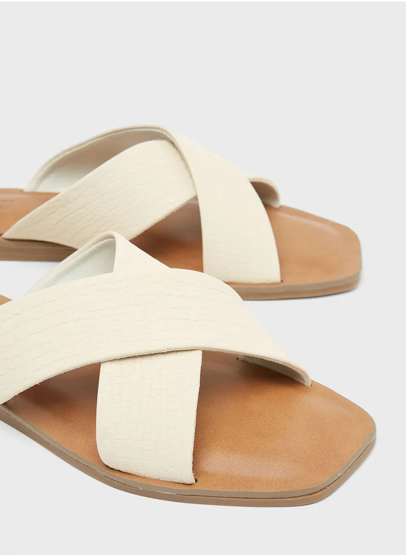 CALL IT SPRING Crossover Straps Sandals