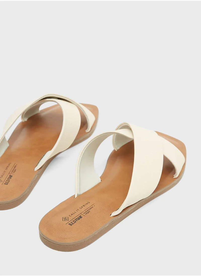 CALL IT SPRING Crossover Straps Sandals