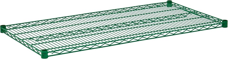 CenPro 24" x 60" Green Epoxy Finish Metal NSF Wire Shelf for Shelving Units and Storage, (30V-106) - Image 1
