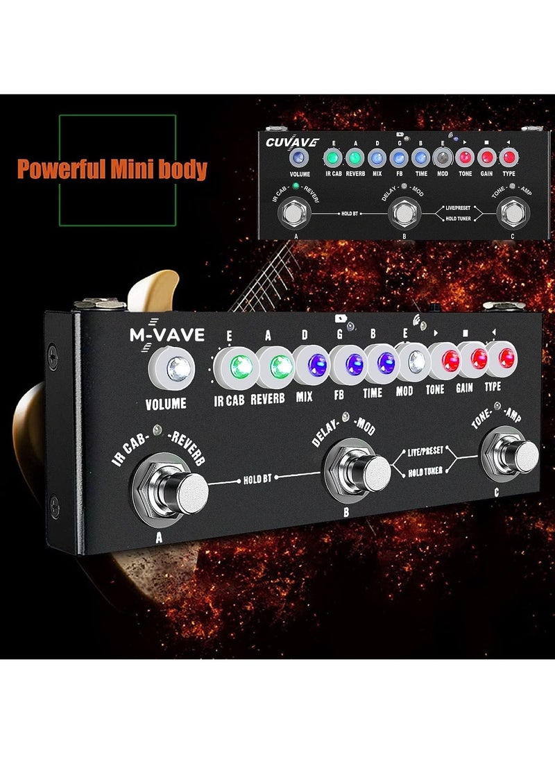 Generic Multi Effects Guitar Pedal,Cube Baby Guitar Multi Effects Pedal Delay Chorus Phaser Reverb Effect Pedal  - Image 2