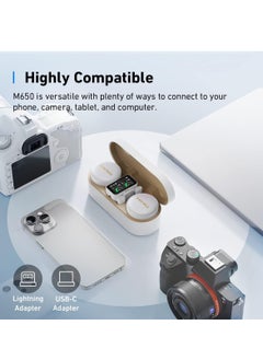 Anker AnkerWork M650 Wireless Lavalier Microphone, Pro Noise Cancellation, 656 ft (200 m) Transmission, 15H Battery, Swap Magnetic Colorful Covers, 2-Channel Quality Pickup, Wireless Microphone for Vlogs  - Image 5