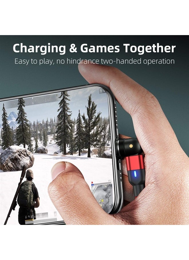 Bojianxin - 540° Rotation Magnetic Charging Cable（7-Pack, 1.6ft/3.3ft/3.3ft/6.6ft/6.6ft/10ft/10ft） Magnetic USB Cable, 3 in 1 Magnetic Phone Charger Compatible with Micro USB, Type C etc - Image 1