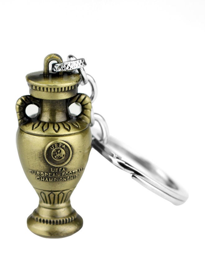 Loquat Crazy European Champions Cup Logo Retro Key Chain - Image 1