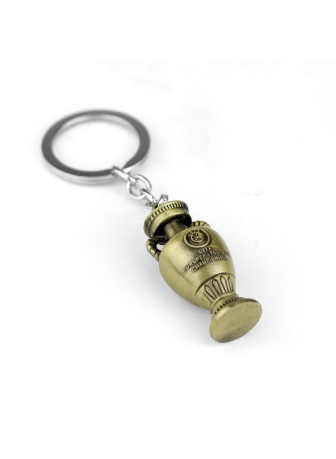 Loquat Crazy European Champions Cup Logo Retro Key Chain - Image 2