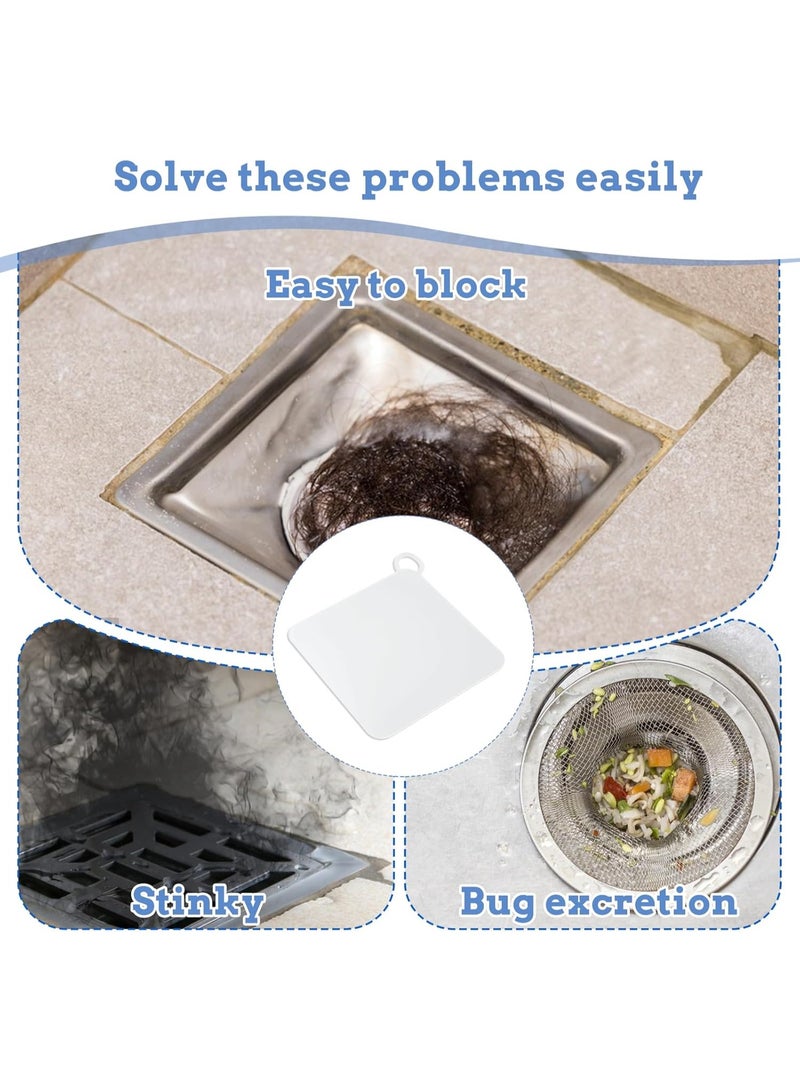 2 PACK Tub Stopper Silicone Floor Drain Anti-Odor Mat, Silica Gel Drain Plugs, Anti-Odor Deodorizing Cover, Kitchen Seal, Sewer Deodorization Suitable for Kitchen, Bathroom and Laundry - Image 5