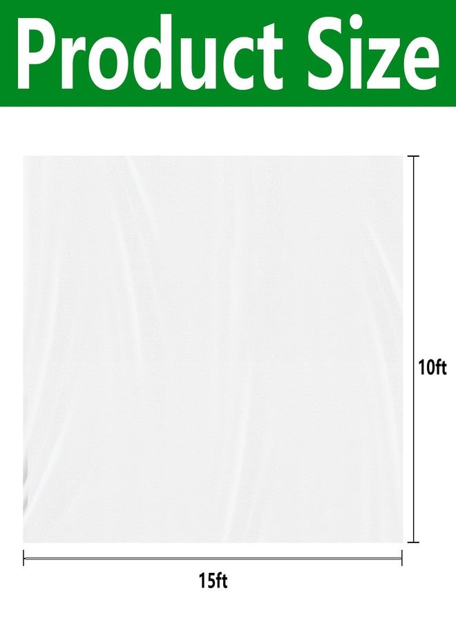 DECOHS 15 x 10 Ft Plant Sun Protection Cloth, Garden Plant Shade Cloth, Non-Woven White Light Refraction Sunshade Cloth for Protecting Plants Vegetable Rows from Direct Sunlight - Image 2
