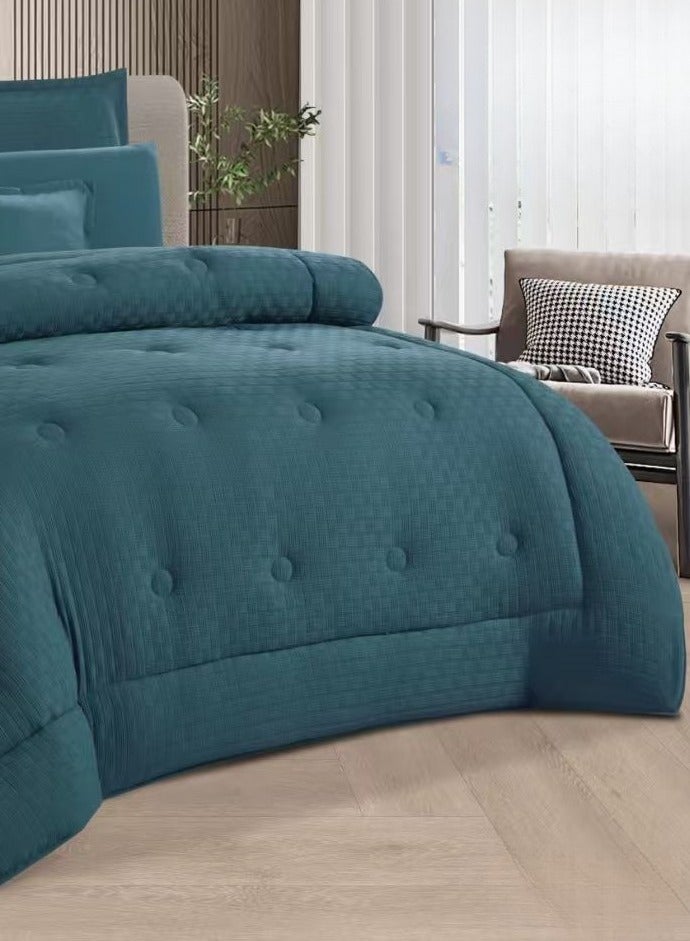 SMART HOME Double quilt set, summer mattress, system, 6 pieces, fixed medium filling, size 230 by 250 cm - Image 2