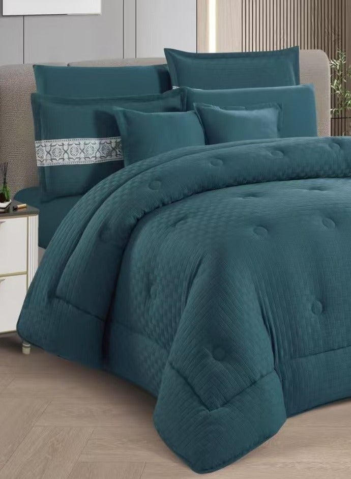 SMART HOME Double quilt set, summer mattress, system, 6 pieces, fixed medium filling, size 230 by 250 cm - Image 3