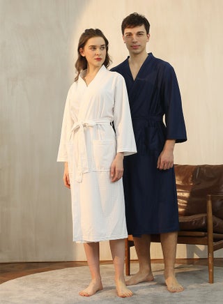 White & Dark Blue