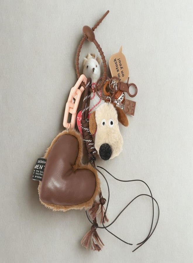 SALTY Cocoa Heart Bag Charm | Key Ring for Handbags | keychain for girls cute |Aesthetic Phone charms Car Key chain | Travel Accessories | Ideal for Gifting - Image 4
