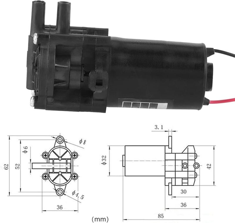 مضخة مياه تعمل بالتروس ذاتية التحضير، مضخة تيار مستمر منخفضة الاستهلاك للطاقة لآلات القهوة وموزعات المياه - Image 3