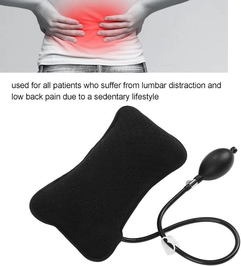 klarako Inflatable Lumbar Support Pillow, Breathable Portable Firm Lumbar Support Pillow Inflatable Lumbar Support Pillow Lower Back Supports Cushion for Car Office Chair - Image 3
