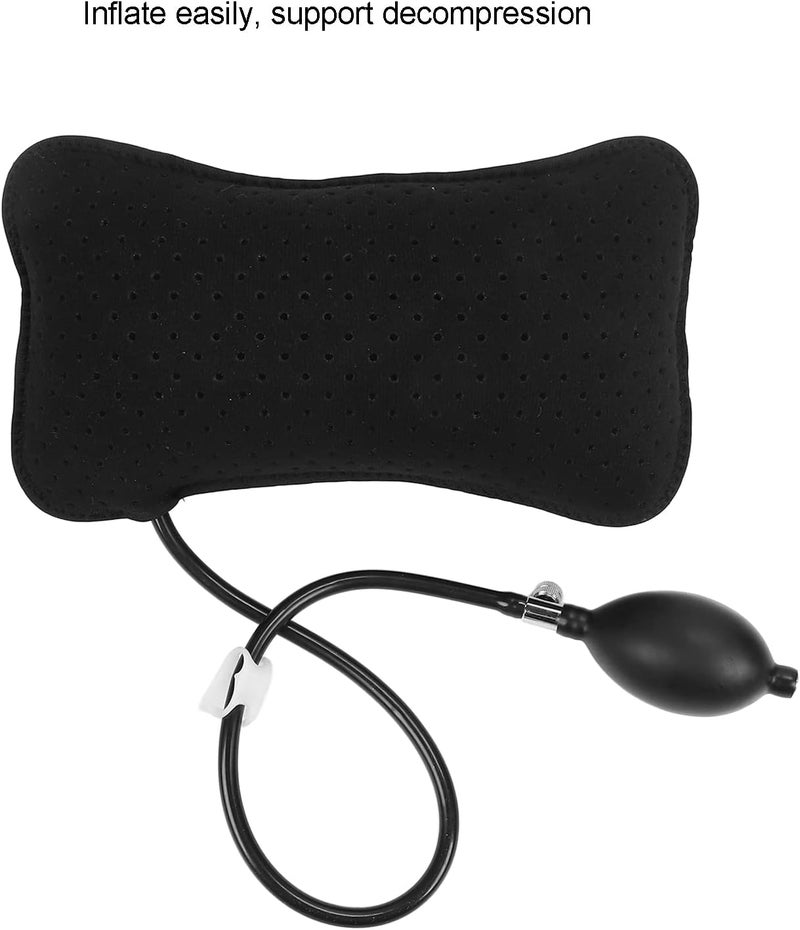 klarako Inflatable Lumbar Support Pillow, Breathable Portable Firm Lumbar Support Pillow Inflatable Lumbar Support Pillow Lower Back Supports Cushion for Car Office Chair - Image 5