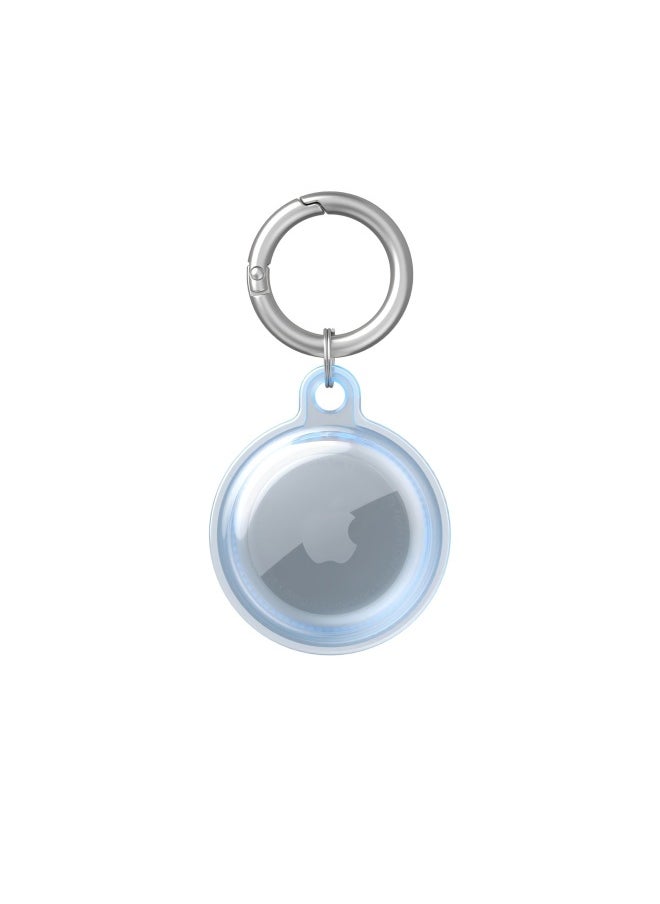 Generic AirTag Applicable Protective Case Soft Glue All-inclusive Anti-loss Waterproof Tracker AirTag Apple Locator Airtag-Color:Transparent Blue  - Image 1