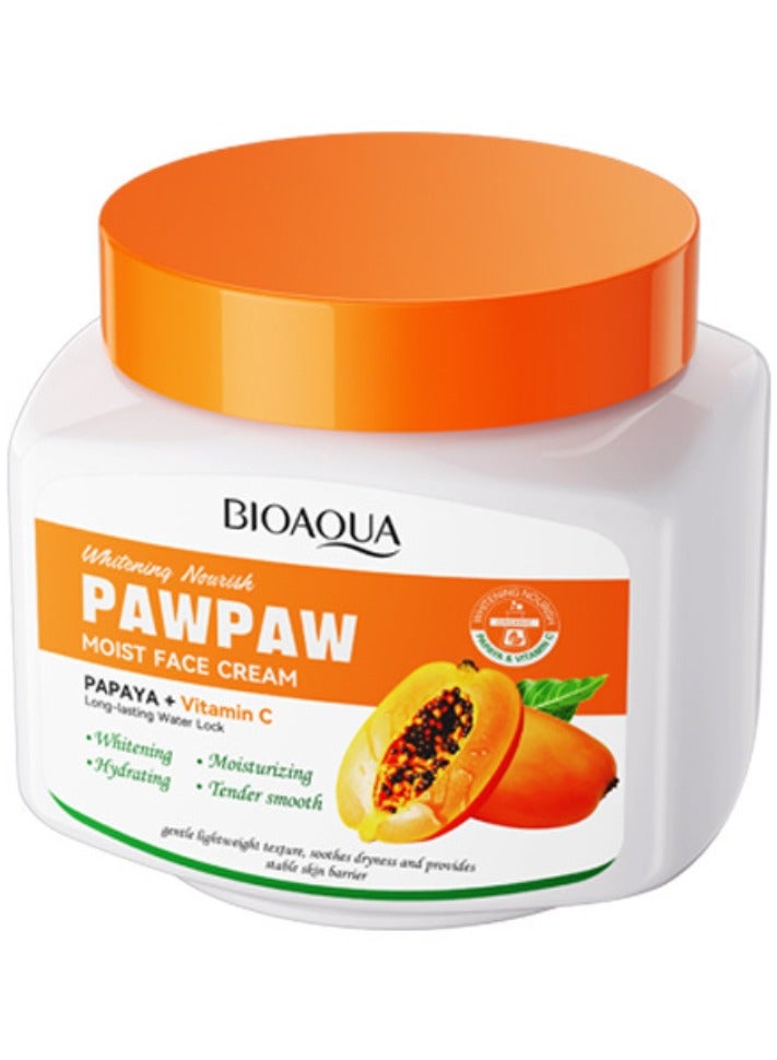 بيو أكوا كريم الوجه المرطب بالبابايا وفيتامين سي باو باو 300 غرام - Image 1