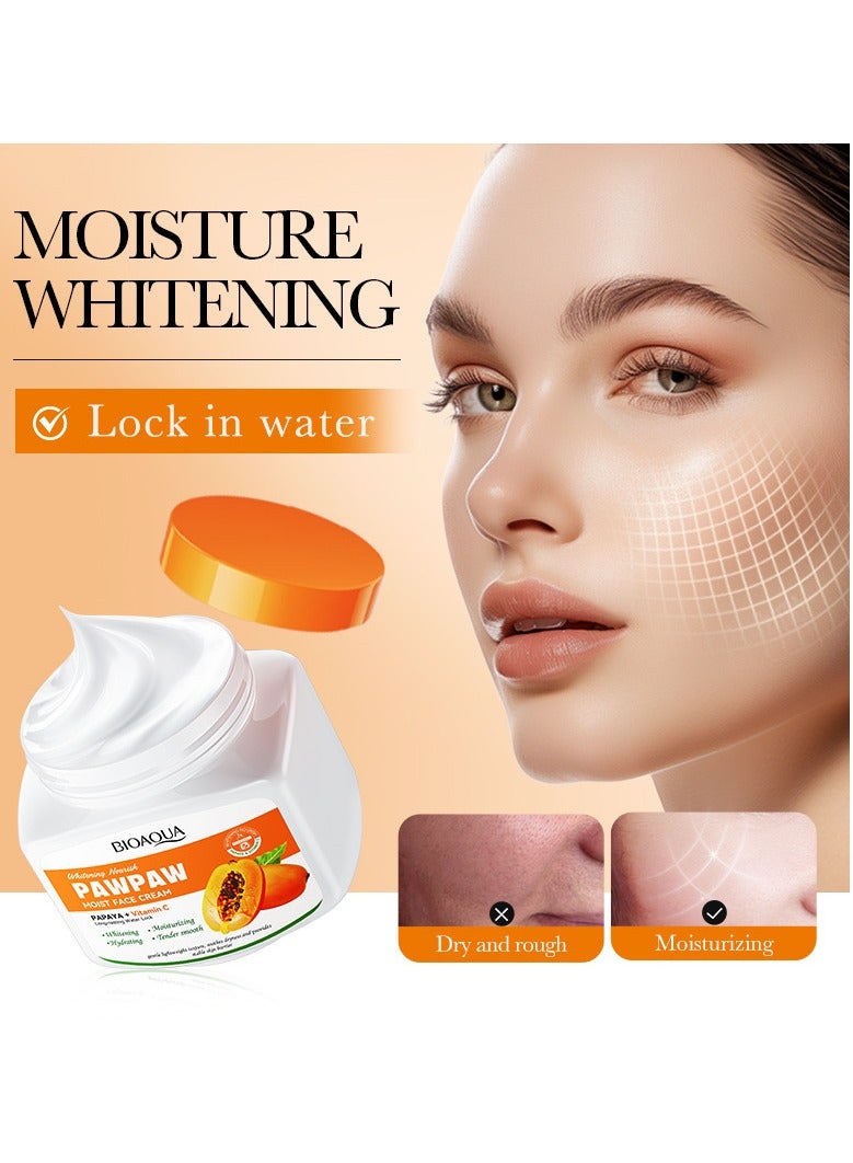 بيو أكوا كريم الوجه المرطب بالبابايا وفيتامين سي باو باو 300 غرام - Image 3