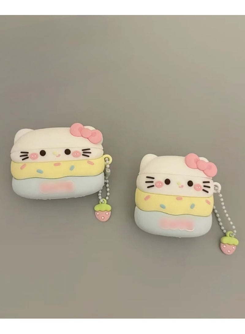 Suitable For Apple Bluetooth Earphones With Silicone Cartoon Protective Case