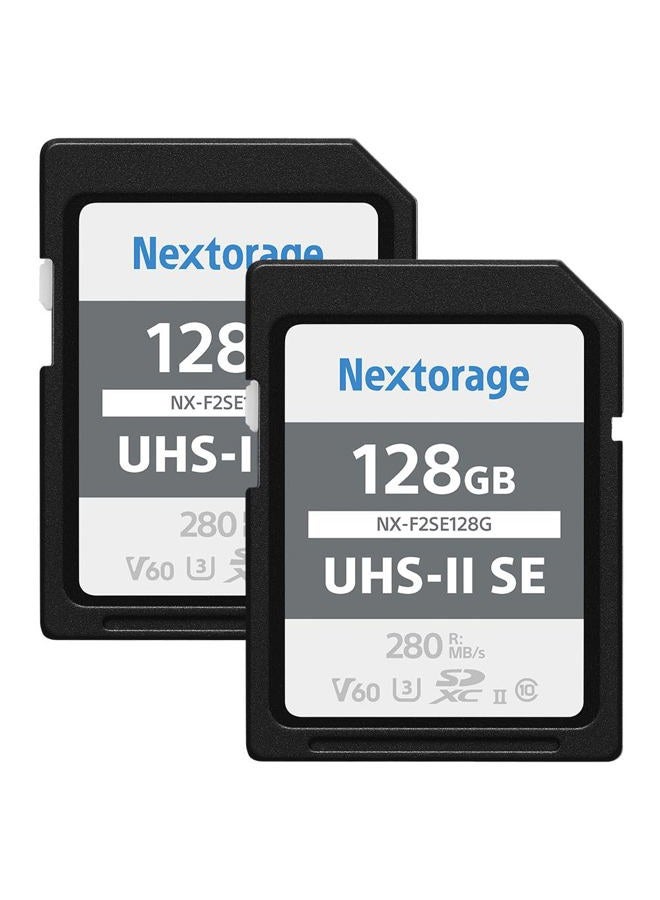 Nextorage 128GB F2SE High-Speed SDHC/SDXC Memory Card with V60 UHS-II Performance (280MB/s Read & 100MB/s Write) for 4K/Continuous Shooting Video/Camera - Image 1