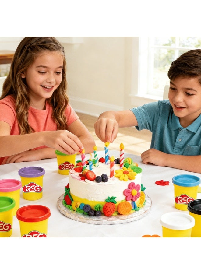 RSG Play Dough Set for Kids Non Toxic Clay Dough 10 Color Pack Soft Modeling Kids Clay Toy for Creative Play Imagination Craft Activities Safe Dough for Children Perfect for Home School Gifts Arts Fun - Image 3