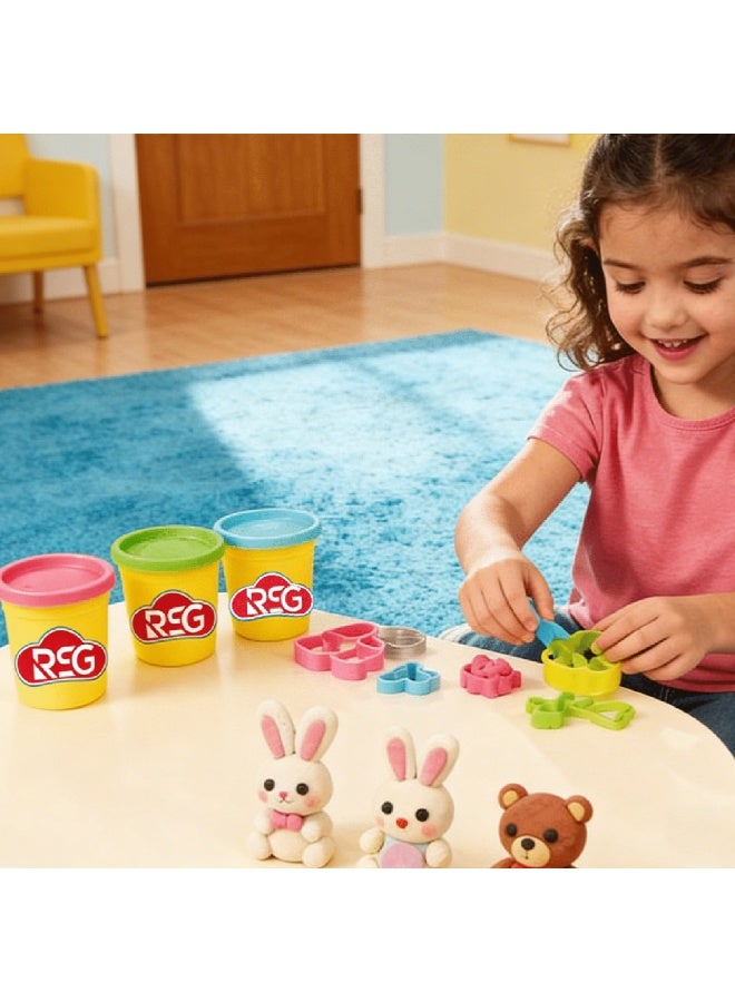 RSG Play Dough Set for Kids Non Toxic Clay Dough 10 Color Pack Soft Modeling Kids Clay Toy for Creative Play Imagination Craft Activities Safe Dough for Children Perfect for Home School Gifts Arts Fun - Image 5