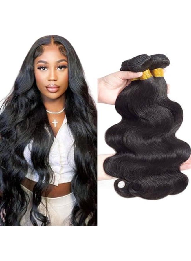 ROYAL IMPRESSION 16A Body Wave Bundles Human Hair 14 16 18 300g 100 Unprocessed Brazilian Virgin Hair Body Wave 3 Bundles Human Hair Weave Bundles Natural Color - Image 1