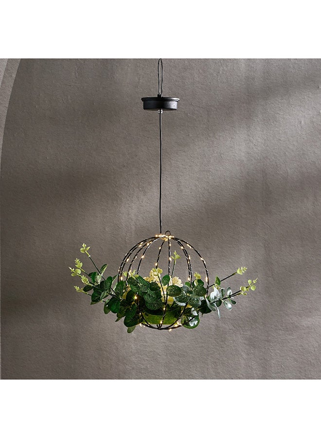Home Box Lyn Solar Hanging Flower Pot with LED Lights 35 x 30 x 35 cm  - Image 1