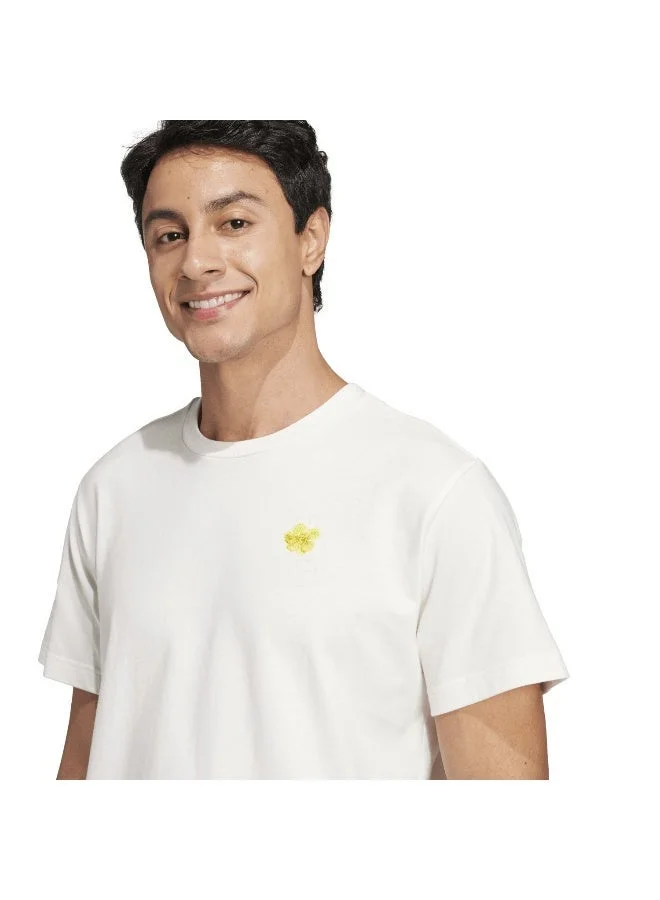 اديداس تيشيرت برسومات زهور الإمارات للجنسين