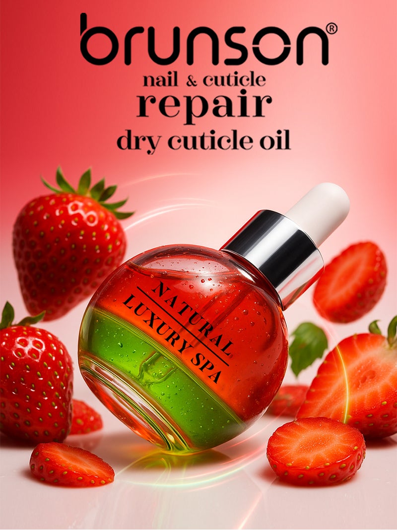 brunson زيت إصلاح الأظافر والجلد المحيط 30 مل من برونسون - زيت مرطب ومغذي مزدوج الطبقات للجلد المحيط مع فيتامين E - زيت جلد محيط بجودة صالون للأظافر الجافة والهشة ونمو الأظافر - سريع الامتصاص وغير دهني - Image 4