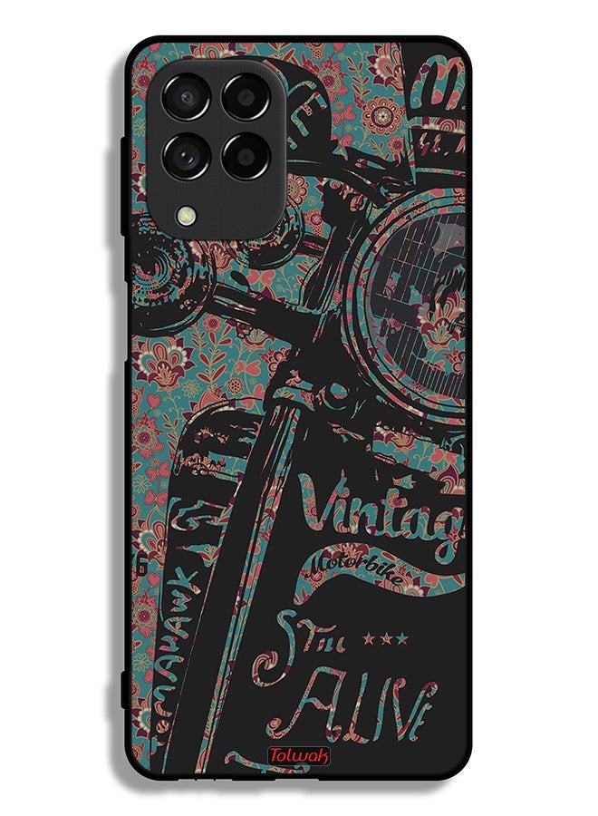 Tolwak Samsung Galaxy M53 Protective Case Cover Vintage Motorbike - Image 2