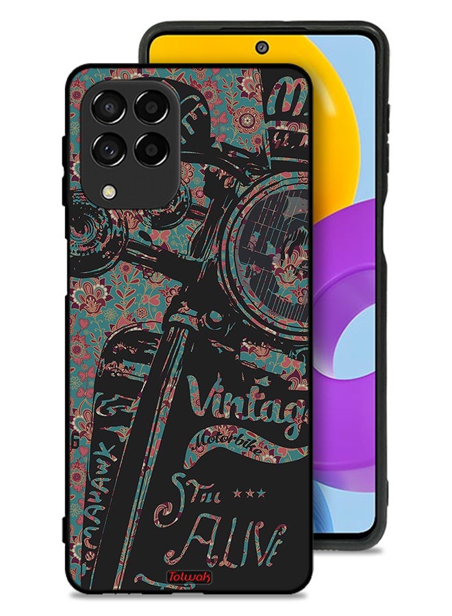 Tolwak Samsung Galaxy M53 Protective Case Cover Vintage Motorbike - Image 1