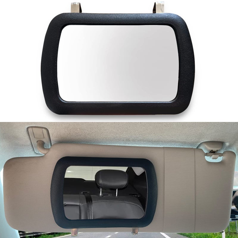 Universal Vanity Mirror  Clipon Rear View SunShading Cosmetic Mirror for Truck SUV Car Accessory