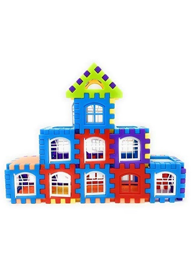 KITIKITTZ Assembly DIY Colorful Educational Learning Building Smart City Blocks for Kids (House) - Image 1