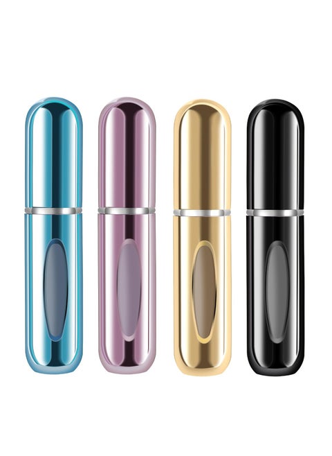 Yamadura Mini Refillable Perfume Portable Atomizer Bottle Refillable Perfume Spray, Refill Pump Case for Traveling and Outgoing (5ml, 4 Pack) 4