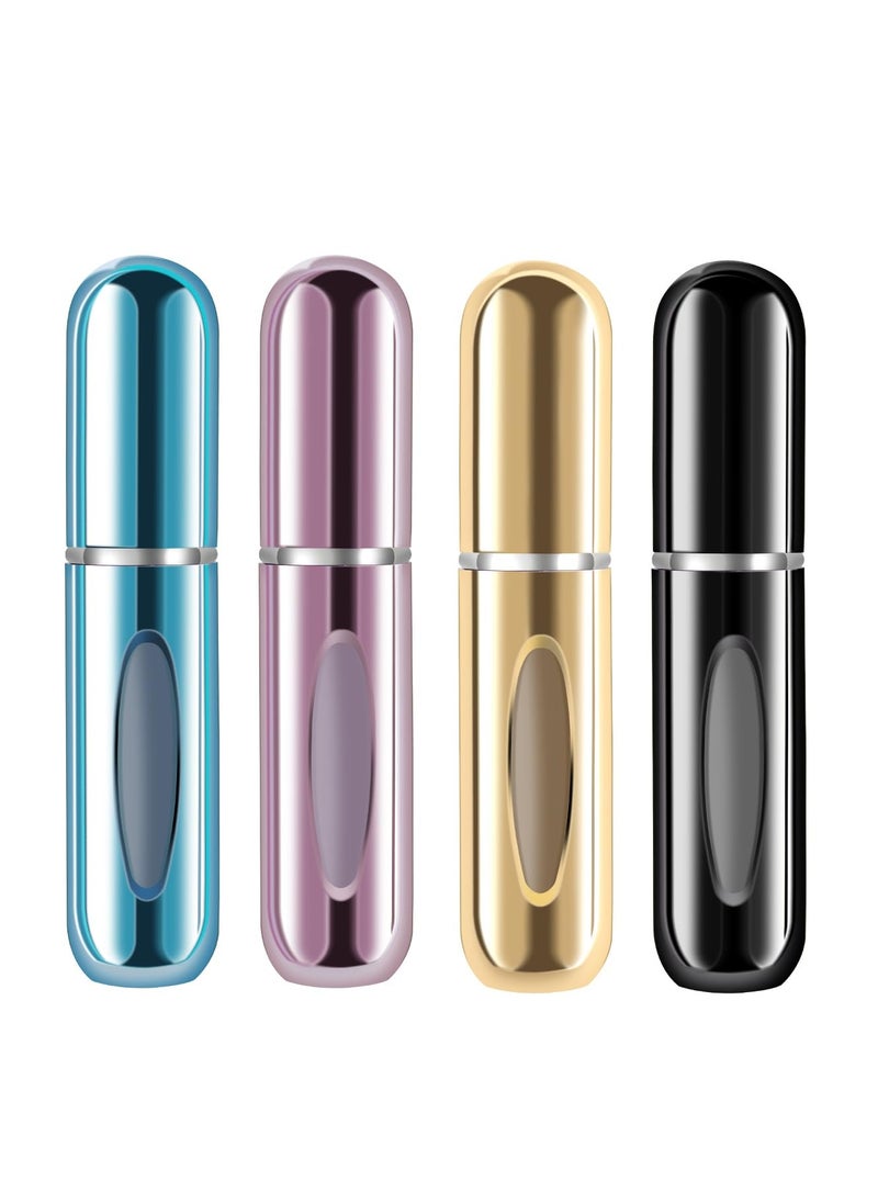Yamadura - Yamadura Mini Refillable Perfume Portable Atomizer Bottle Refillable Perfume Spray, Refill Pump Case for Traveling and Outgoing (5ml, 4 Pack) 4 - Image 1