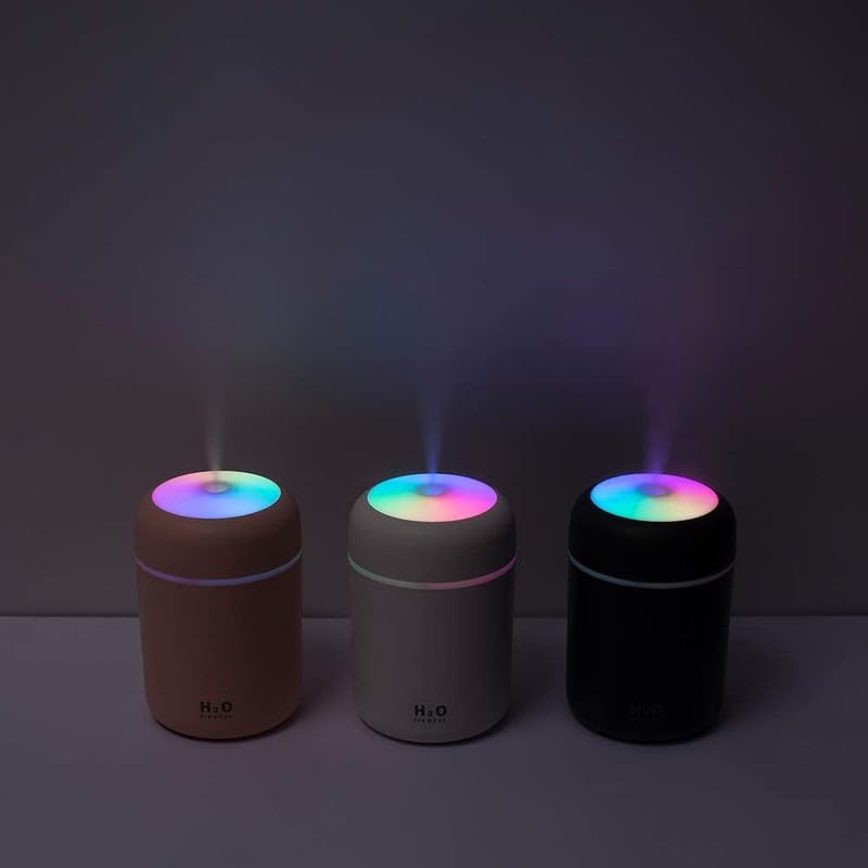 SELLER ZONE Humidifiers with Colorful Light for Room, Bedroom, Office, Car (White) Don't use Essential, 300 ml - Image 2