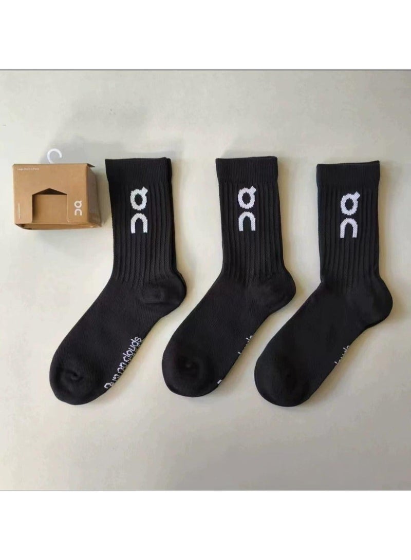 On Running socks 3P in 1（Black)