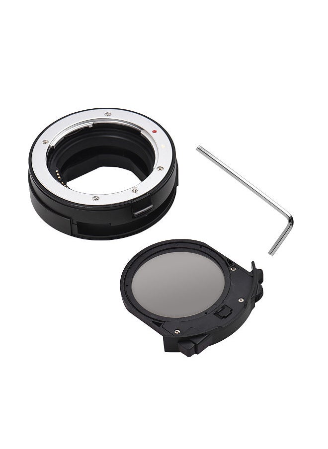 Andoer EF-EOS R Lens Adapter Auto Focus Camera Mount Ring with CPL Filter Electronic Aperture Control Compatible with Canon EF/EF-S Lens to Canon EOS RP/R5/R6/R3/C70/R5C/R7/R10/R8/R50