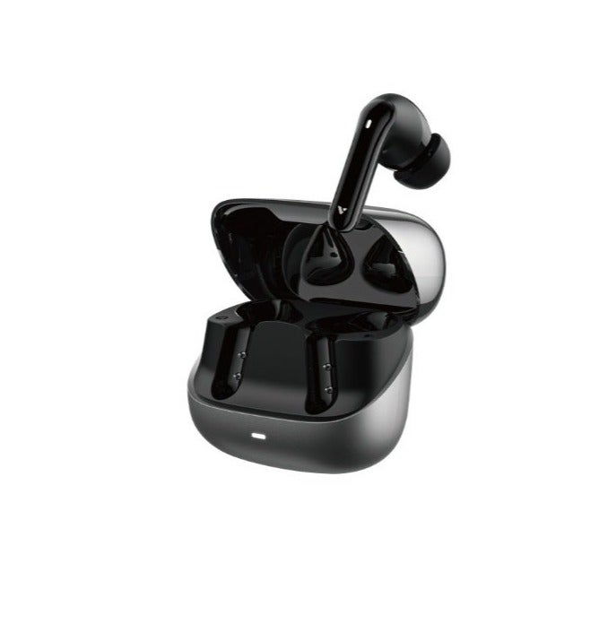 ليفور ### **Arabic Title**  سماعات ليفور سونيك برو لاسلكية بالكامل LBT205، عزل ضوضاء هجين ANC+ENC، 6 ميكروفونات، بطارية تدوم حتى 26 ساعة، بلوتوث مع علبة شحن، مدى 10 متر، صوت عميق، أسود - Image 1