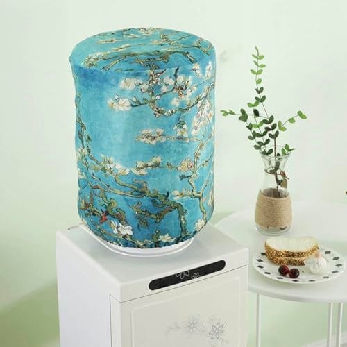 Yangshine 2 Pieces Water Dispenser Barrel Dust Cover for 5 Gallons Bottle, Reusable Fabric Dust Proof Cover for Water Cooler, Furniture Covers Protector Decor for Home Office,Flamingo - Image 2