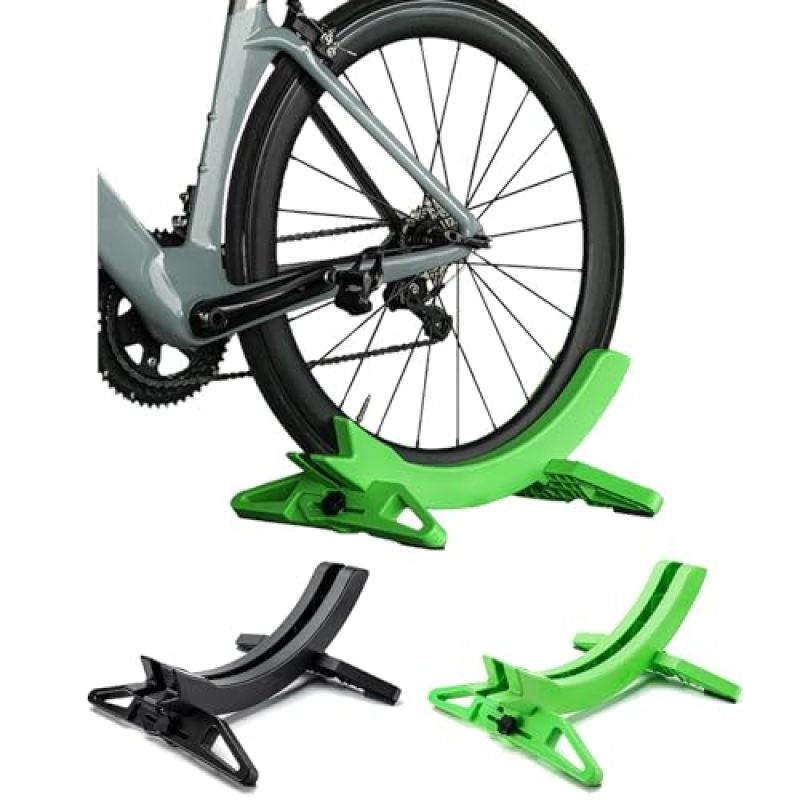 Adjustable Bike Rack with Durable ABS Construction for Secure Bike Display - Removable Lightweight Floor Stand for Organized Bike Storage in Garage Shop - Image 2