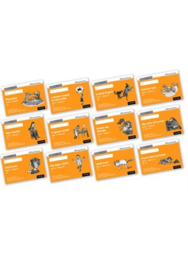 Read Write Inc. Phonics: Orange Set 4 Core Black & White Storybooks (Mixed Pack of 12) 