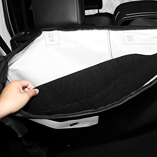 Jimen Compatible with 2018-2022 Jeep Wrangler JL JLU Soft Top Window Storage Bag - Image 4
