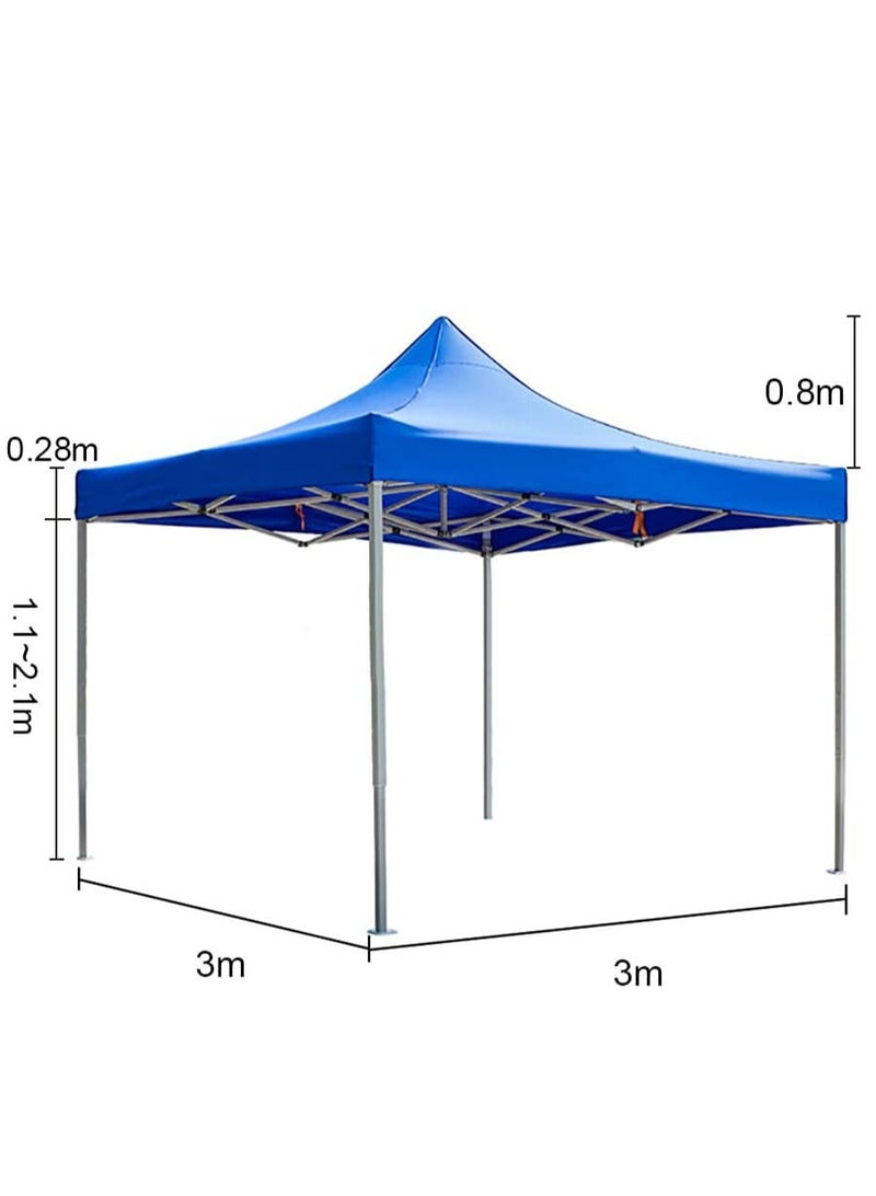 GO2CAMPS Gazebo 3X3 Mtr Portable Event Canopy Tent Pop Up Instant Shelter Sun Protection Shade for Outdoor Camping Picnics Beach Garden Sports Party Camping Tent (Blue)  - Image 3