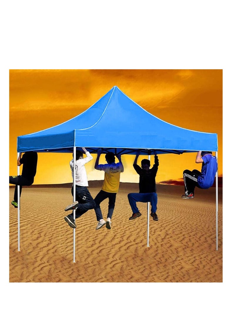 GO2CAMPS Gazebo 3X3 Mtr Portable Event Canopy Tent Pop Up Instant Shelter Sun Protection Shade for Outdoor Camping Picnics Beach Garden Sports Party Camping Tent (Blue)  - Image 4